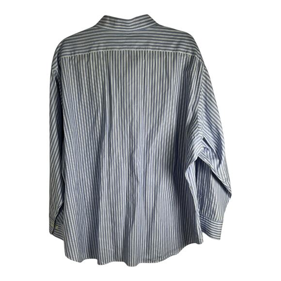 POLO by Ralph Lauren Andrew 100% Cotton Mens Size 18 34/35 Light Blue & White - Picture 8 of 9
